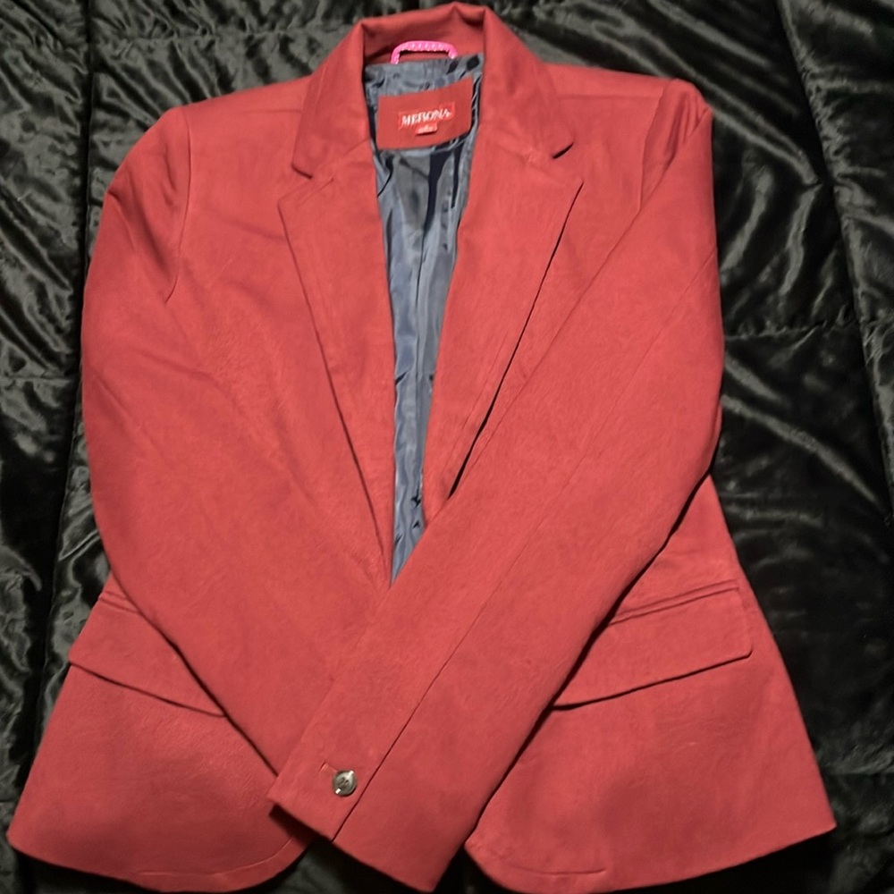 Maroon suit jacket